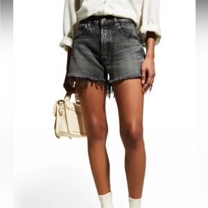 MOUSSY Vintage denim shorts grey black